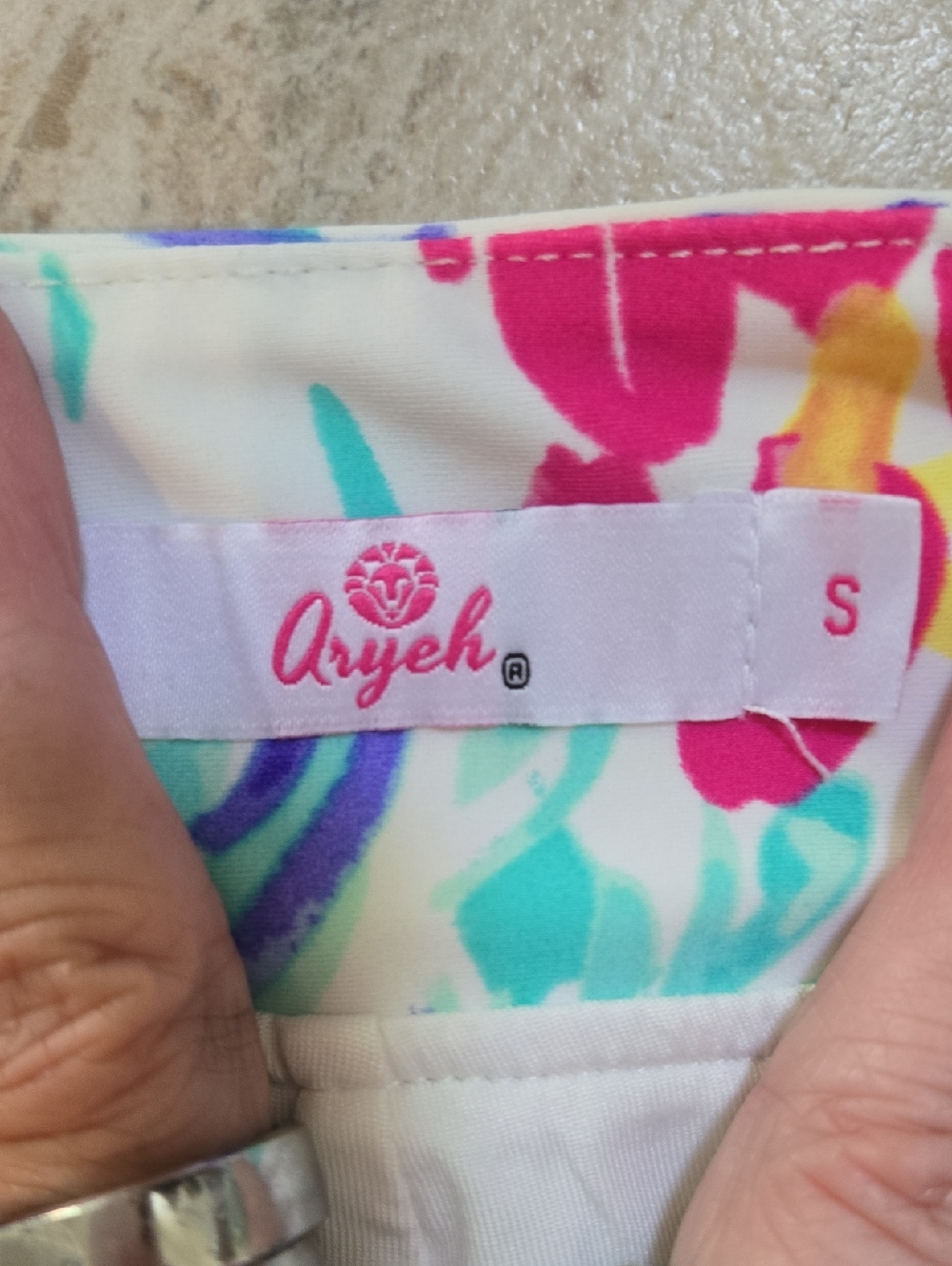 Aryeh Collection Tropical Print Swim/Leisure  Resort Wear Skort - Picture 2 of 10